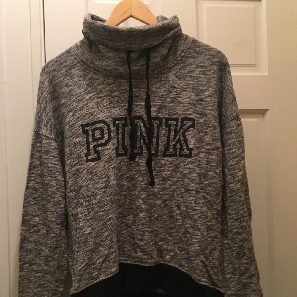 PINK cowl neck sweatshirt